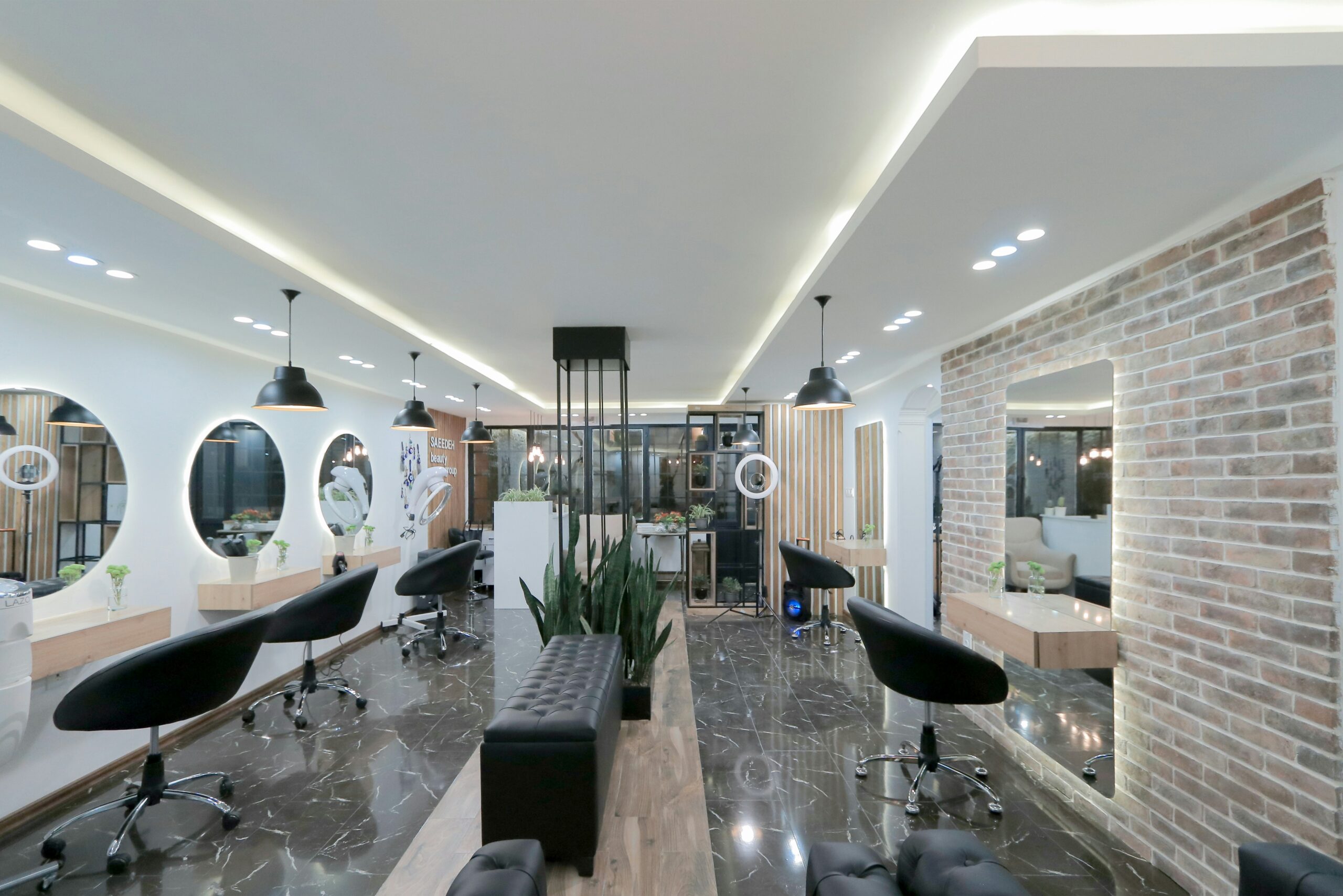 Luxury salon interior